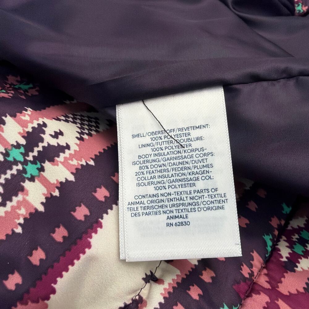 Lands End Vest Womens Medium Tall Down Puffer Purple - Picture 3 of 10